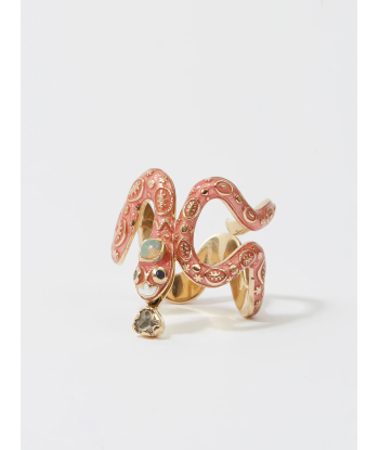 BAGUE EVE SERPENT EMAIL ROSE ET OR le concept de la Pate a emporter 