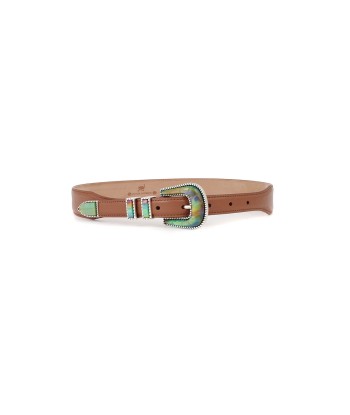 CEINTURE EXCLU CRAZY ARGENT & TAN en ligne