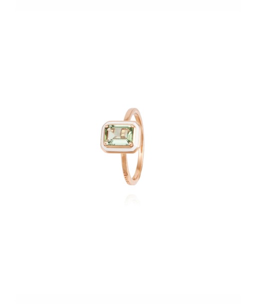 BAGUE TOURMALINE VERT EMAIL IVOIRE outlet