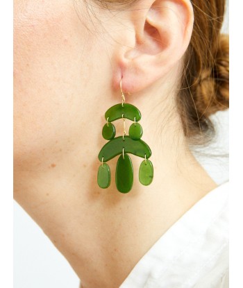 BOUCLES D'OREILLES MINI CHANDELIER EN JADE paiement sécurisé