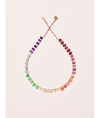 COLLIER RAINBOW AMAZONITE GRENAT SAPHIRS store