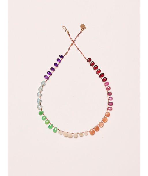 COLLIER RAINBOW AMAZONITE GRENAT SAPHIRS store