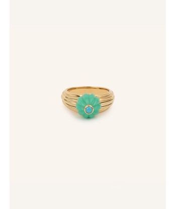 BAGUE GELATO CHRYSOPRASE ET TURQUOISE les ligaments