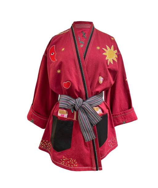 KIMONO MEXICAIN BURGUNDY online