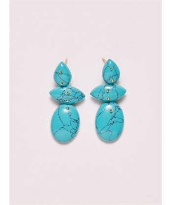 BOUCLES D'OREILLES AVALON TURQUOISE livraison et retour toujours gratuits