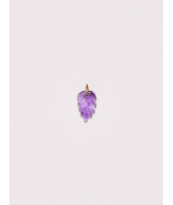 PENDENTIF EFFIE FEUILLE AMETHYSTE Le MVP de beaucoup