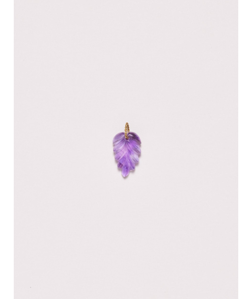 PENDENTIF EFFIE FEUILLE AMETHYSTE Le MVP de beaucoup