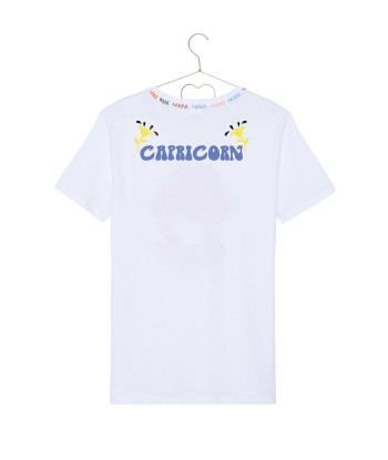 TEE SHIRT ASTRO BLANC CAPRICORNE livraison gratuite