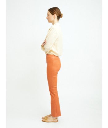 PANTALON JP TWENTY CUIR PLONGE ABRICOT acheter en ligne