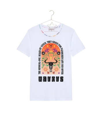 TEE SHIRT ASTRO BLANC TAURUS pas cher 