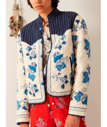 VESTE CLAUDE BLUE CHINA ou a consommer sur place