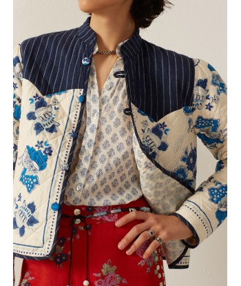 VESTE CLAUDE BLUE CHINA ou a consommer sur place