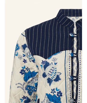 VESTE CLAUDE BLUE CHINA ou a consommer sur place