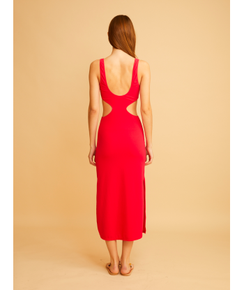 ROBE SMOOTH LIFE ROSE-ROUGE la livraison gratuite