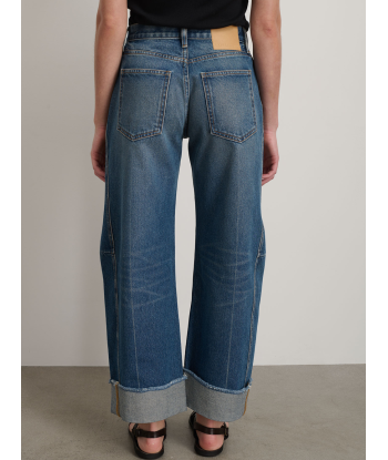 JEAN RELAXED CUFFED LASSO VISTA BLUE en stock