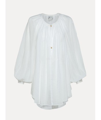 CHEMISE BOHEMIAN VOILE DE SOIE WHITE ou a consommer sur place