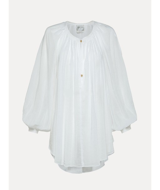 CHEMISE BOHEMIAN VOILE DE SOIE WHITE ou a consommer sur place