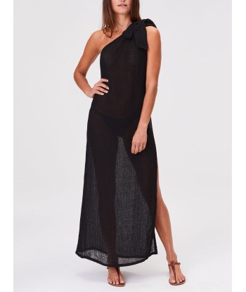 ROBE SARONG GAZE NOIRE pas cheres