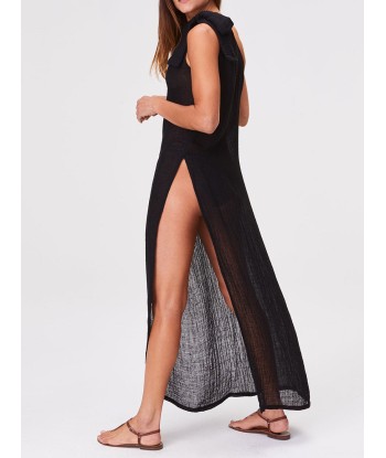 ROBE SARONG GAZE NOIRE pas cheres