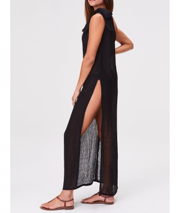 ROBE SARONG GAZE NOIRE pas cheres