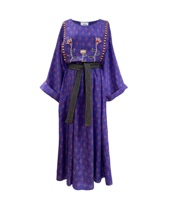 ROBE DEVA VIOLETTE EN SOIE paiement sécurisé