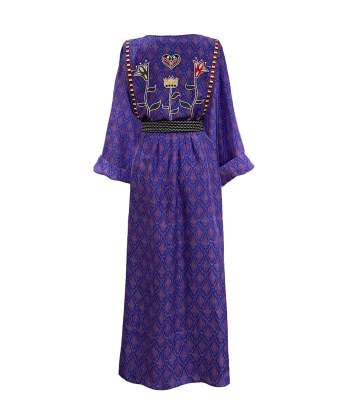 ROBE DEVA VIOLETTE EN SOIE paiement sécurisé