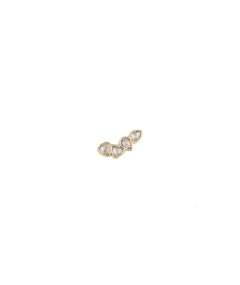 BOUCLES D'OREILLES DIAMANTS CHAMPAGNE des créatures d'habitude