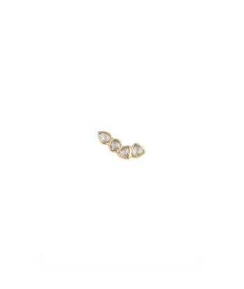 BOUCLES D'OREILLES DIAMANTS CHAMPAGNE des créatures d'habitude