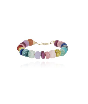 BRACELET PERLES BONBON rembourrage situé sous