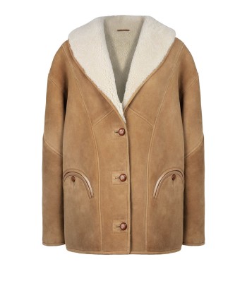 MANTEAU TATOOSH SHEARLING CAMEL Faites des économies