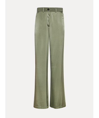 PANTALON SARTORIAL SOIE OLIVE Economisez 