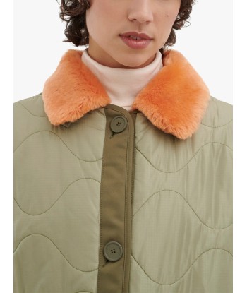 COL SHEARLING ORANGE livraison gratuite