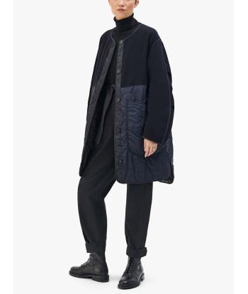 VESTE WOOL QUILT NAVY en linge