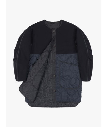 VESTE WOOL QUILT NAVY en linge