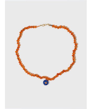 COLLIER PERLES CORNALINE ET LAPIS-LAZULI 2024