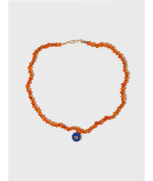 COLLIER PERLES CORNALINE ET LAPIS-LAZULI 2024