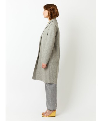 MANTEAU OVERCOAT PRESSED WOOL STONE MELANGE chez Cornerstreet bien 