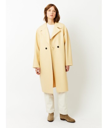 MANTEAU DROPPED SHOULDER VANILLA pas chere