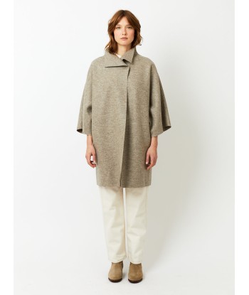 MANTEAU KIMONO PRESSED WOOL NATURAL CASHA outlet