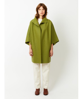 MANTEAU KIMONO PRESSED WOOL PERIDOT vous aussi creer 