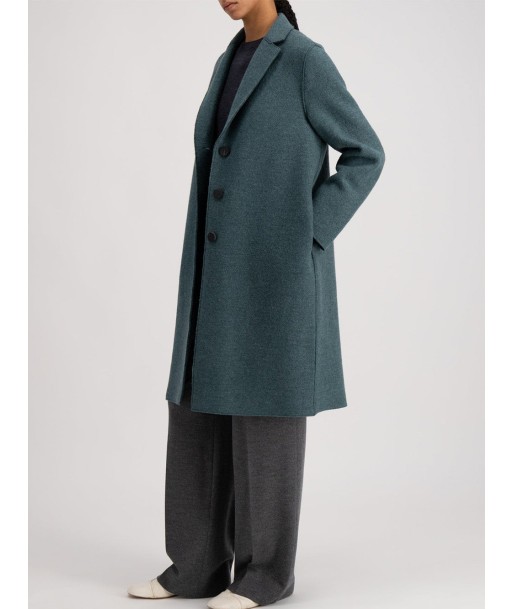 MANTEAU OVERCOAT BOILED WOOL PINE MELANGE de l' environnement