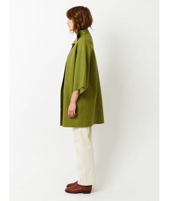 MANTEAU KIMONO PRESSED WOOL PERIDOT vous aussi creer 