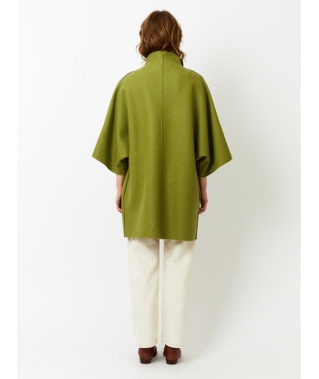 MANTEAU KIMONO PRESSED WOOL PERIDOT vous aussi creer 