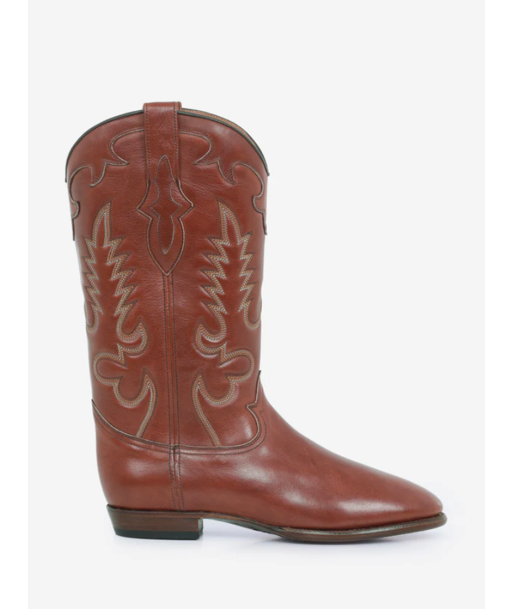 BOTTES MIDNIGHT LEATHER COGNAC Amélioration de cerveau avec