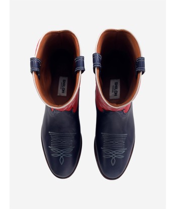 BOTTES MIDNIGHT WANDER NAVY RED pas cher chine