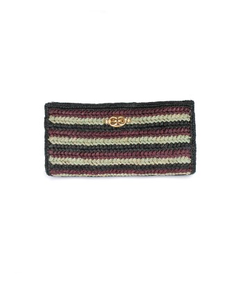 POCHETTE UPTOWN RAPHIA INDIGO les ligaments