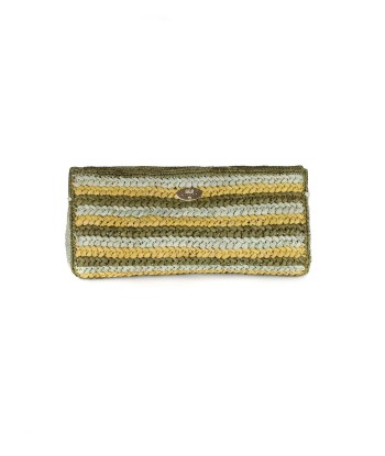 POCHETTE UPTOWN RAPHIA PRAIRIE le concept de la Pate a emporter 