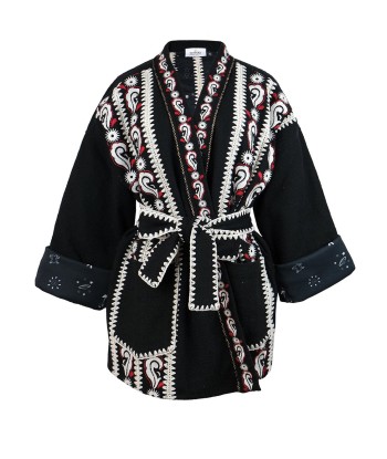 KIMONO JANE NOIR Par le système avancé 