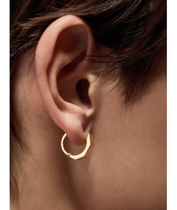 BOUCLE D'OREILLE ECROU MEDIUM OR JAUNE le concept de la Pate a emporter 