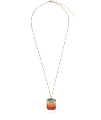 COLLIER ALPHABET ÉMAIL SUNSET M Jusqu'à 80% De Réduction